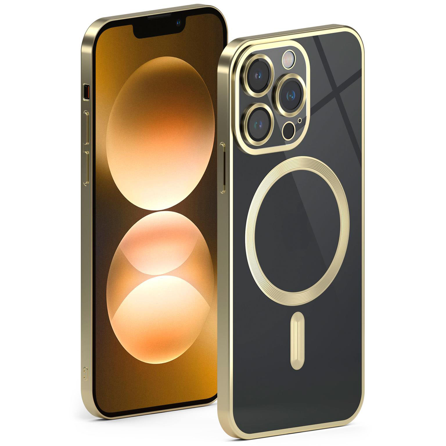 ONEFLOW Aura Case iPhone 12 Pro Max mit MagSafe – Golden Sand