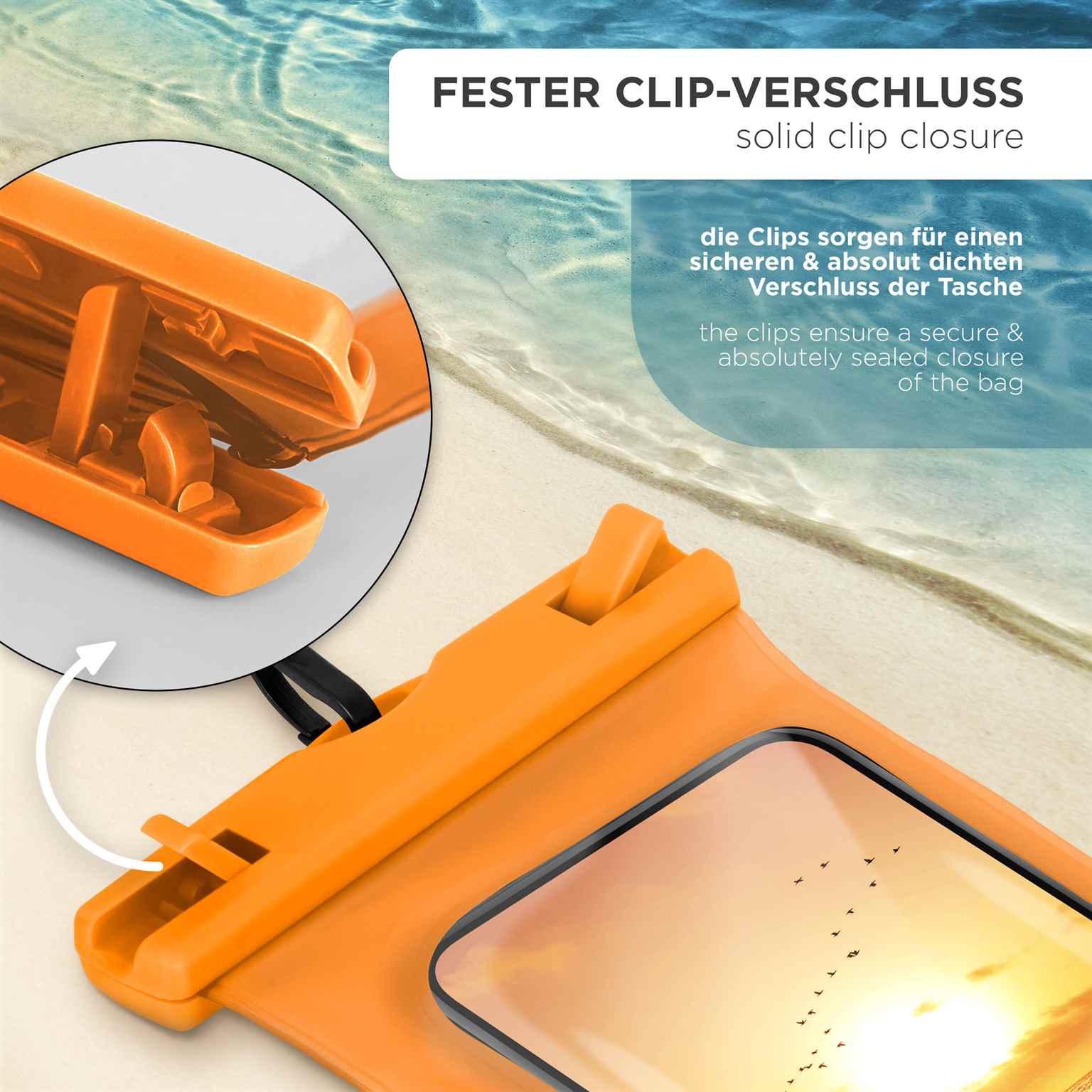 ONEFLOW Beach Bag iPhone 15 Plus wasserdichte Hülle – Weiteres Produktbild 2