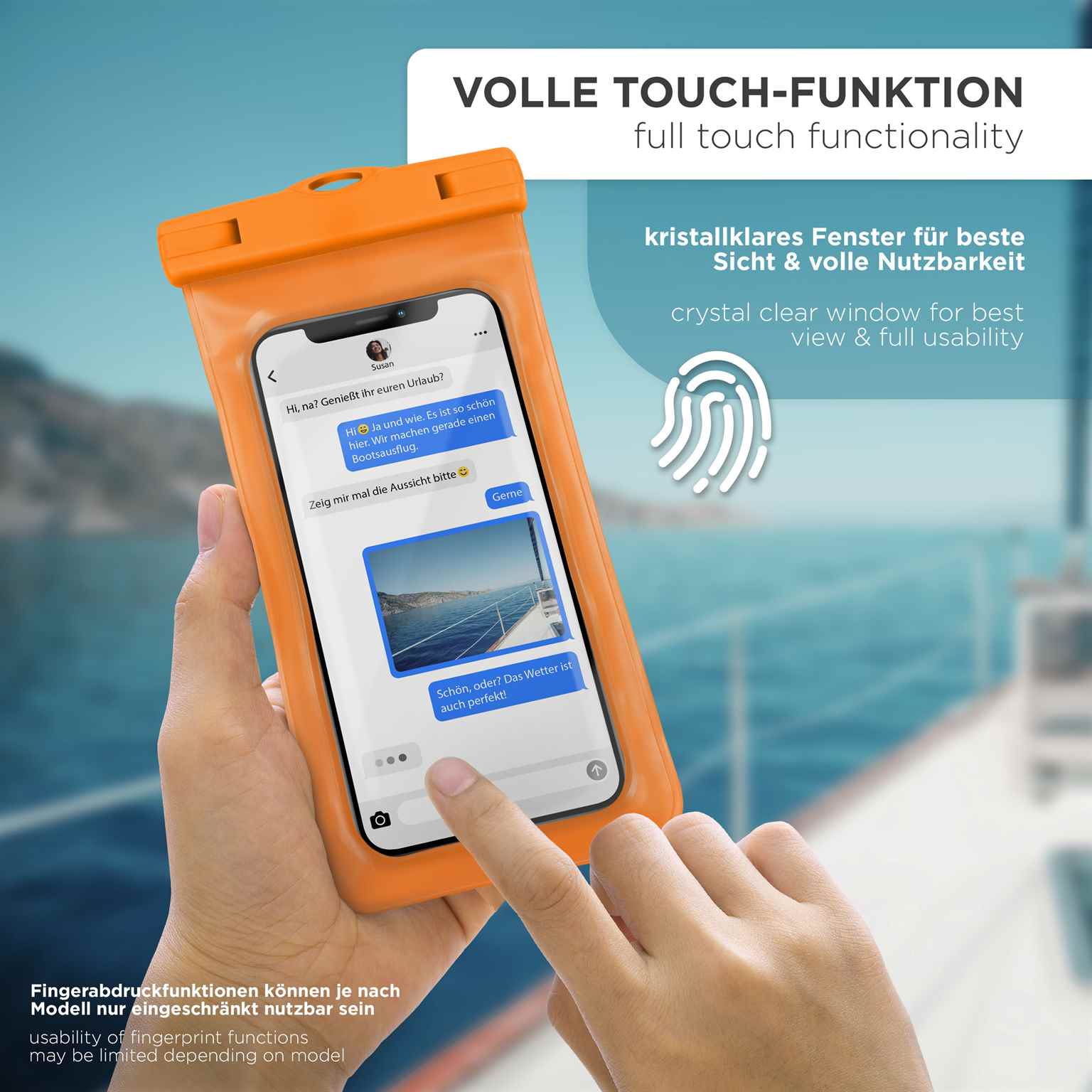 ONEFLOW Beach Bag iPhone 15 Plus wasserdichte Hülle – Weiteres Produktbild 3