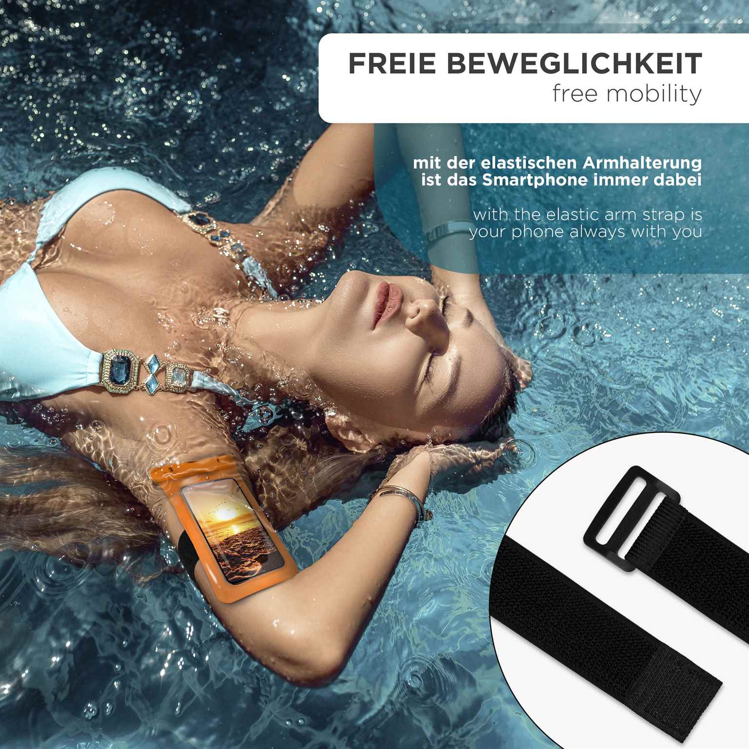 ONEFLOW Beach Bag iPhone 15 Plus wasserdichte Hülle – Weiteres Produktbild 6
