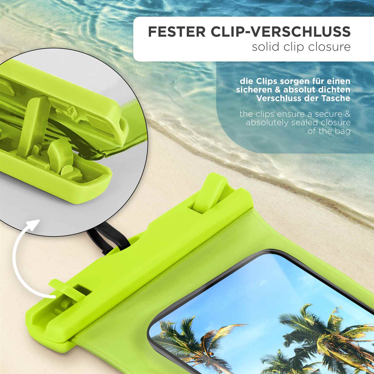 ONEFLOW Beach Bag iPhone 15 Pro wasserdichte Hülle – Weiteres Produktbild 3