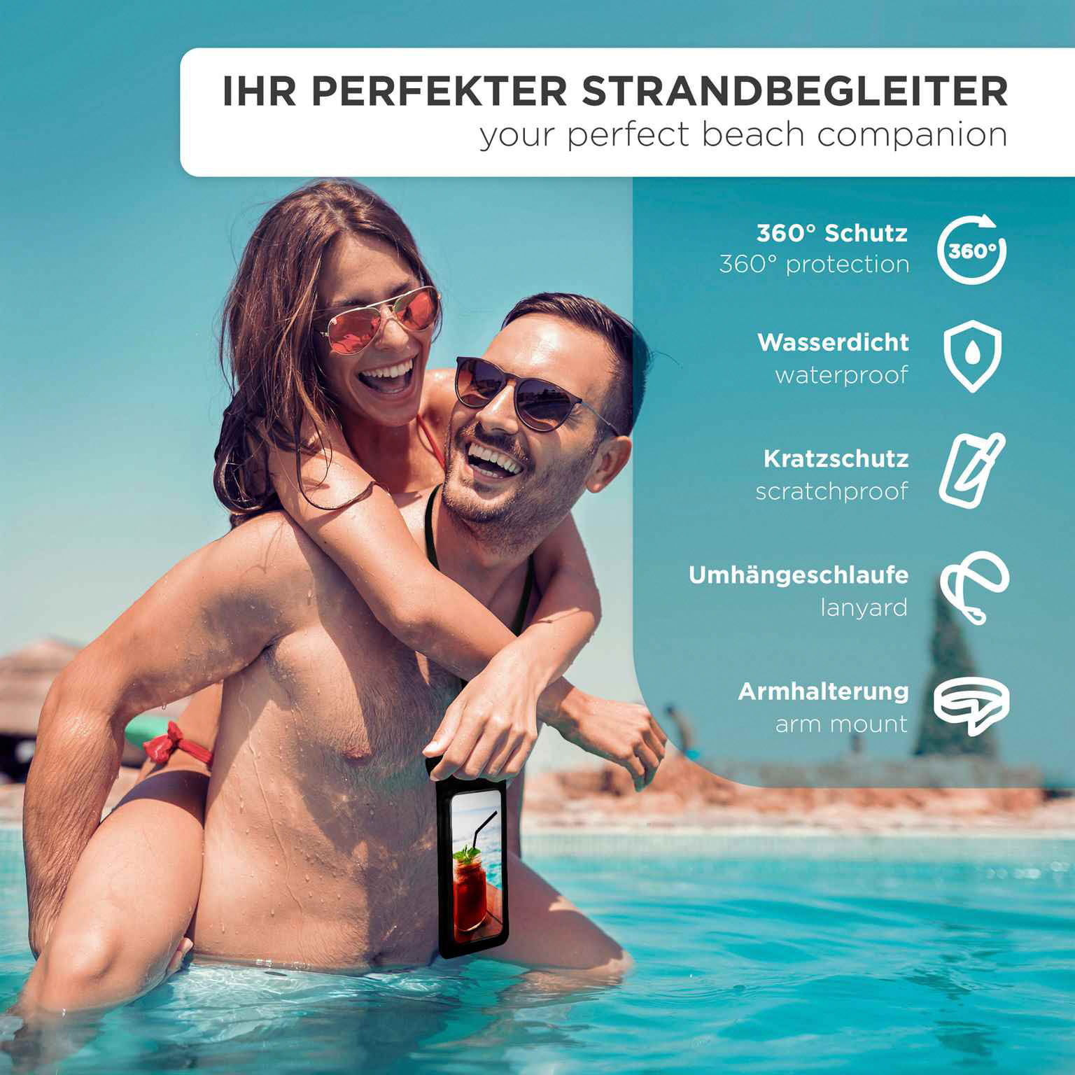 ONEFLOW Beach Bag iPhone 5s wasserdichte Hülle – Weiteres Produktbild 1