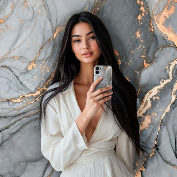 ONEFLOW Bliss Cover iPhone 12 Marmor Muster – Weiteres Produktbild 3