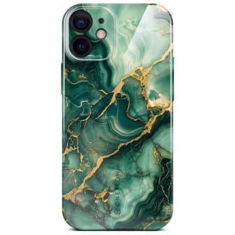 ONEFLOW Bliss Cover iPhone 12 Marmor Muster – Emerald Flow ONEFLOW Bliss Cover iPhone 12 Marmor Muster – Emerald Flow