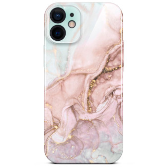 ONEFLOW Bliss Cover iPhone 12 Marmor Muster – Rose Serenity