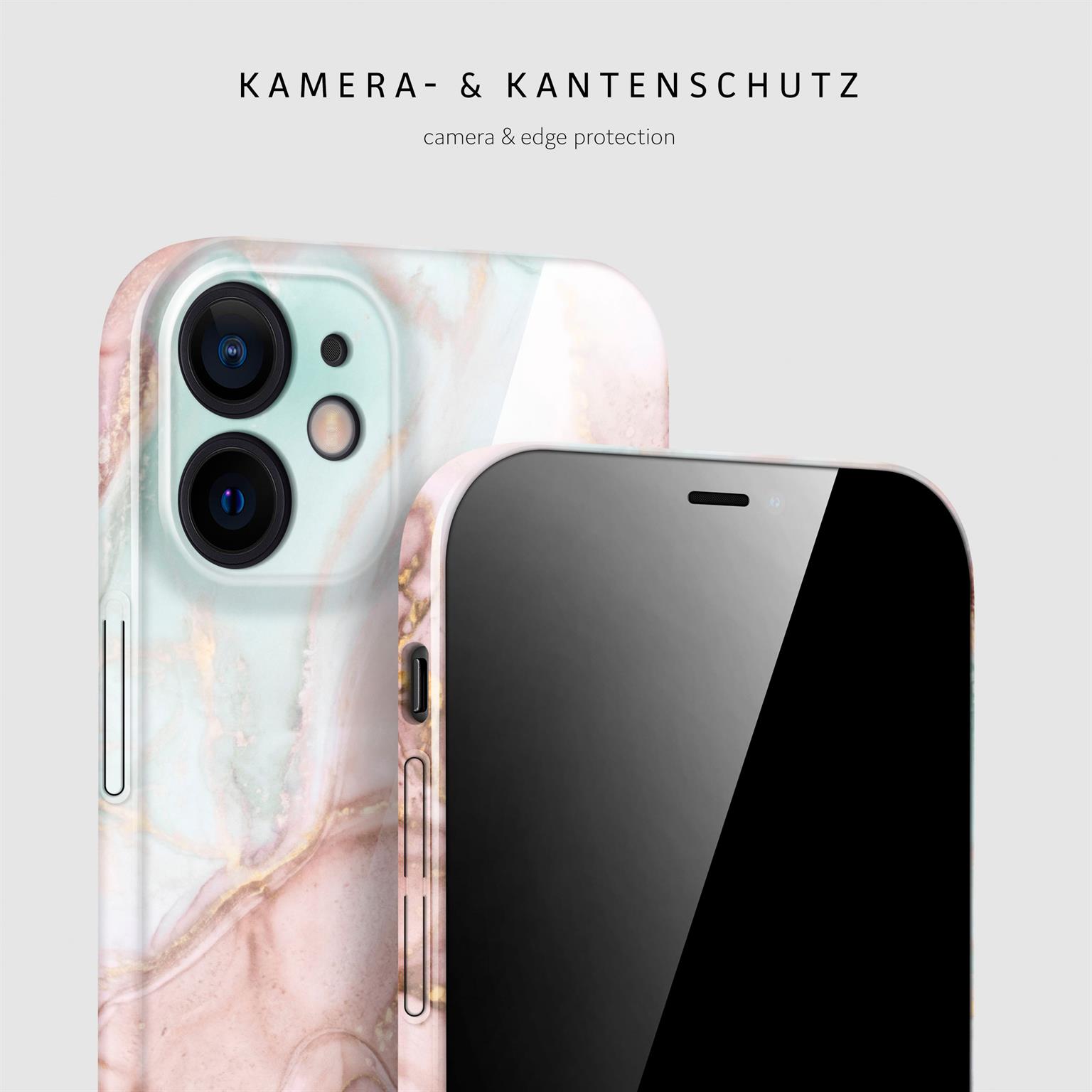 ONEFLOW Bliss Cover iPhone 12 Marmor Muster – Weiteres Produktbild 2