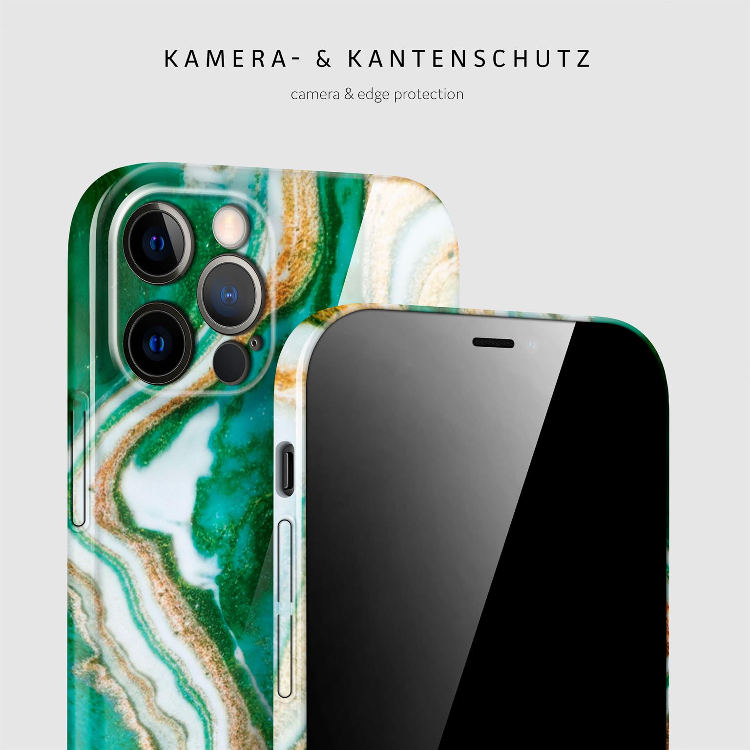 ONEFLOW Bliss Cover iPhone 12 Pro Marmor Muster – Weiteres Produktbild 1