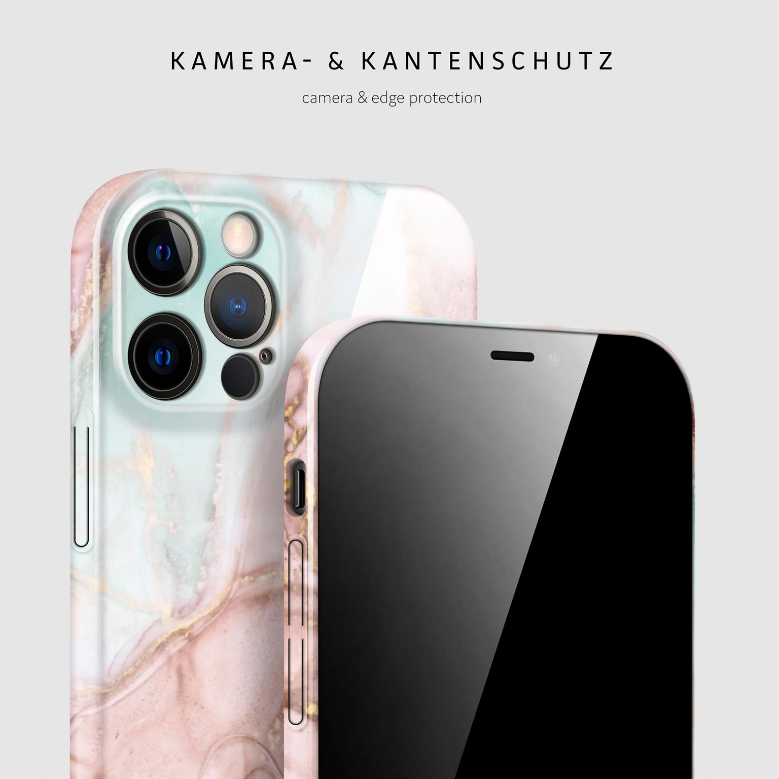 ONEFLOW Bliss Cover iPhone 12 Pro Marmor Muster – Weiteres Produktbild 1