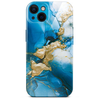 ONEFLOW ONEFLOW Bliss Cover iPhone 13 Marmor Muster – Sapphire Dream