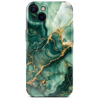 ONEFLOW Bliss Cover iPhone 13 Marmor Muster – Emerald Flow ONEFLOW Bliss Cover iPhone 13 Marmor Muster – Emerald Flow