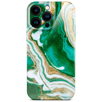ONEFLOW Bliss Cover iPhone 14 Pro Max Marmor Muster – Emerald Flow ONEFLOW Bliss Cover iPhone 14 Pro Max Marmor Muster – Emerald Flow