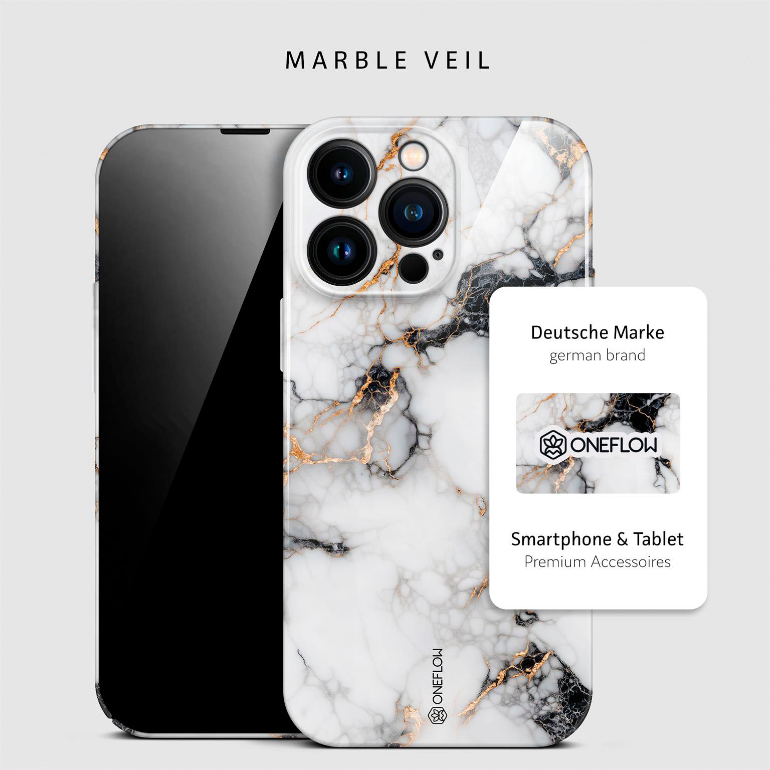 ONEFLOW Bliss Cover iPhone 14 Pro Max Marmor Muster – Weiteres Produktbild 3
