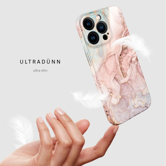 ONEFLOW Bliss Cover iPhone 14 Pro Marmor Muster – Weiteres Produktbild 5