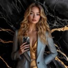 ONEFLOW Bliss Cover iPhone 14 Pro Marmor Muster – Weiteres Produktbild 3