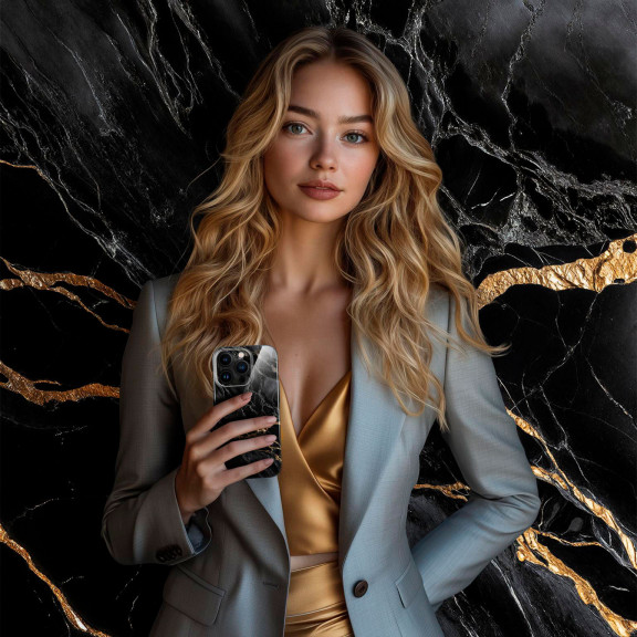 ONEFLOW Bliss Cover iPhone 14 Pro Marmor Muster – Weiteres Produktbild 3