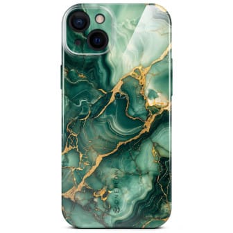 ONEFLOW Bliss Cover iPhone 14 Marmor Muster – Emerald Flow ONEFLOW Bliss Cover iPhone 14 Marmor Muster – Emerald Flow
