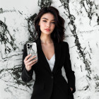 ONEFLOW Bliss Cover iPhone 15 Pro Marmor Muster – Weiteres Produktbild 3