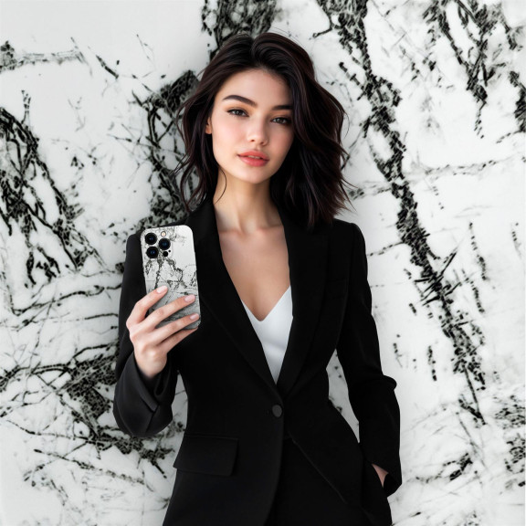 ONEFLOW Bliss Cover iPhone 15 Pro Marmor Muster – Weiteres Produktbild 3