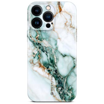 ONEFLOW Bliss Cover iPhone 15 Pro Marmor Muster – Jade Cascade ONEFLOW Bliss Cover iPhone 15 Pro Marmor Muster – Jade Cascade