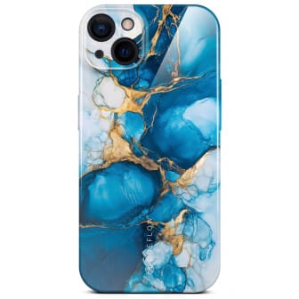ONEFLOW Bliss Cover iPhone 15 Marmor Muster – Sapphire Dream ONEFLOW Bliss Cover iPhone 15 Marmor Muster – Sapphire Dream