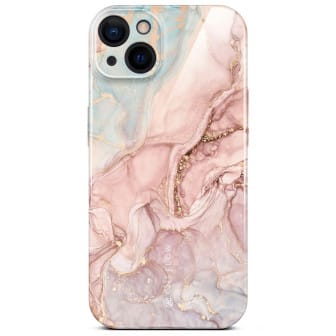 ONEFLOW Bliss Cover iPhone 15 Marmor Muster – Rose Serenity ONEFLOW Bliss Cover iPhone 15 Marmor Muster – Rose Serenity