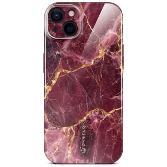 ONEFLOW Bliss Cover iPhone 15 Marmor Muster – Velvet Wine ONEFLOW Bliss Cover iPhone 15 Marmor Muster – Velvet Wine