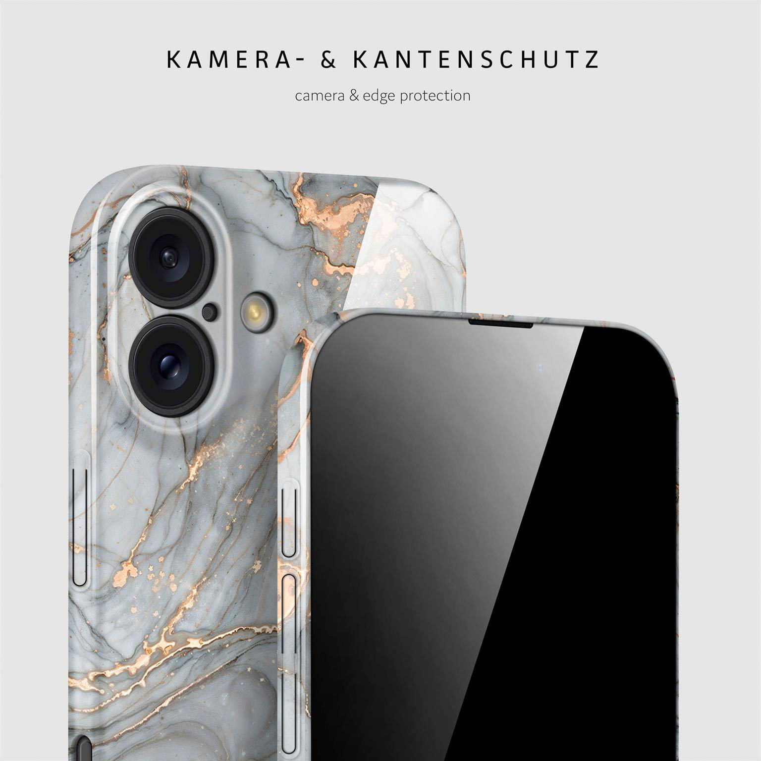 ONEFLOW Bliss Cover iPhone 16 Plus Marmor Muster – Weiteres Produktbild 2 ONEFLOW Bliss Cover iPhone 16 Plus Marmor Muster – Weiteres Produktbild 2