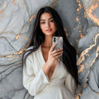 ONEFLOW Bliss Cover iPhone 16 Plus Marmor Muster – Weiteres Produktbild 3