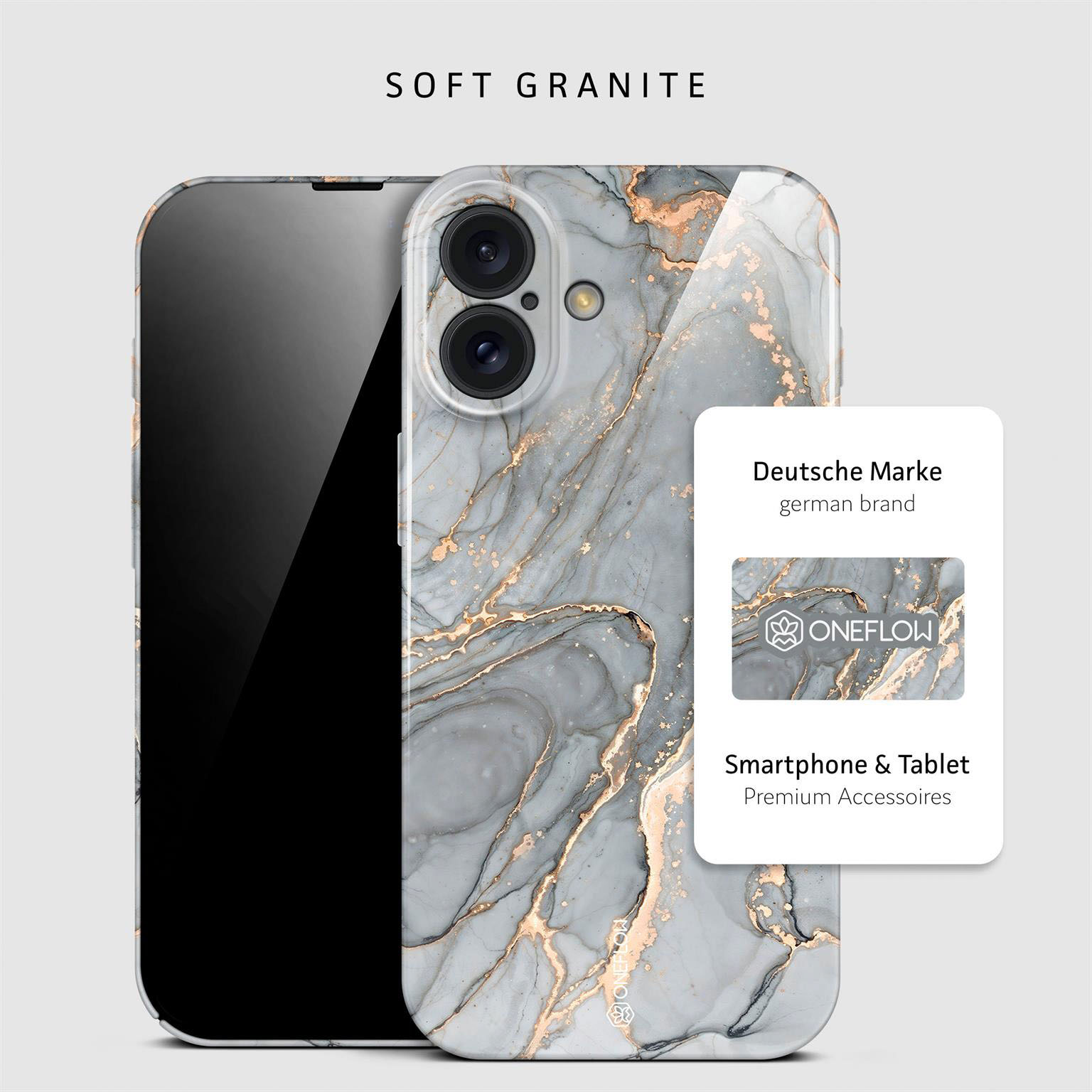 ONEFLOW Bliss Cover iPhone 16 Plus Marmor Muster – Weiteres Produktbild 4 ONEFLOW Bliss Cover iPhone 16 Plus Marmor Muster – Weiteres Produktbild 4