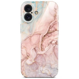 ONEFLOW Bliss Cover iPhone 16 Plus Marmor Muster – Rose Serenity ONEFLOW Bliss Cover iPhone 16 Plus Marmor Muster – Rose Serenity