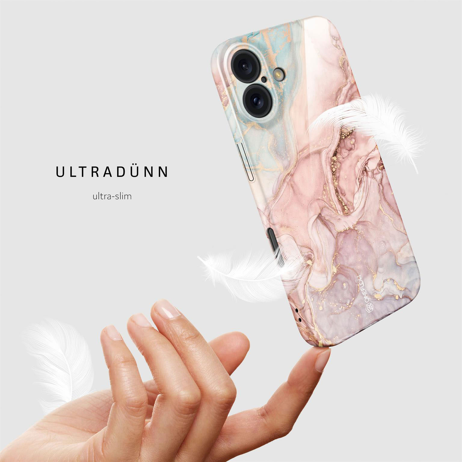 ONEFLOW Bliss Cover iPhone 16 Plus Marmor Muster – Weiteres Produktbild 5 ONEFLOW Bliss Cover iPhone 16 Plus Marmor Muster – Weiteres Produktbild 5