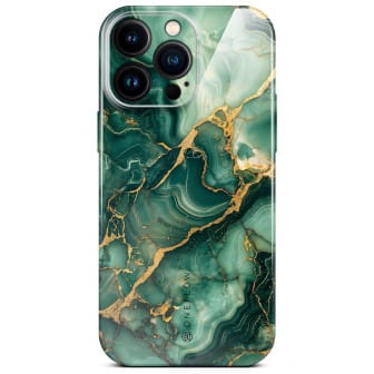 ONEFLOW Bliss Cover iPhone 16 Pro Max Marmor Muster – Emerald Flow ONEFLOW Bliss Cover iPhone 16 Pro Max Marmor Muster – Emerald Flow