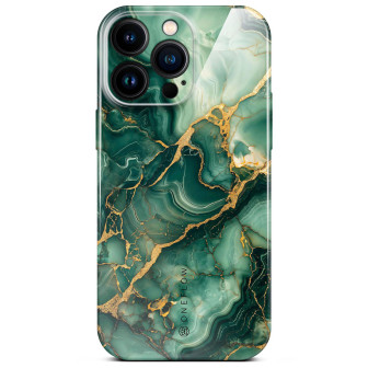 ONEFLOW Bliss Cover iPhone 16 Pro Max Marmor Muster – Emerald Flow ONEFLOW Bliss Cover iPhone 16 Pro Max Marmor Muster – Emerald Flow
