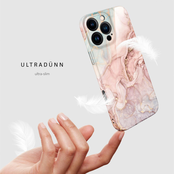 ONEFLOW Bliss Cover iPhone 16 Pro Max Marmor Muster – Weiteres Produktbild 5
