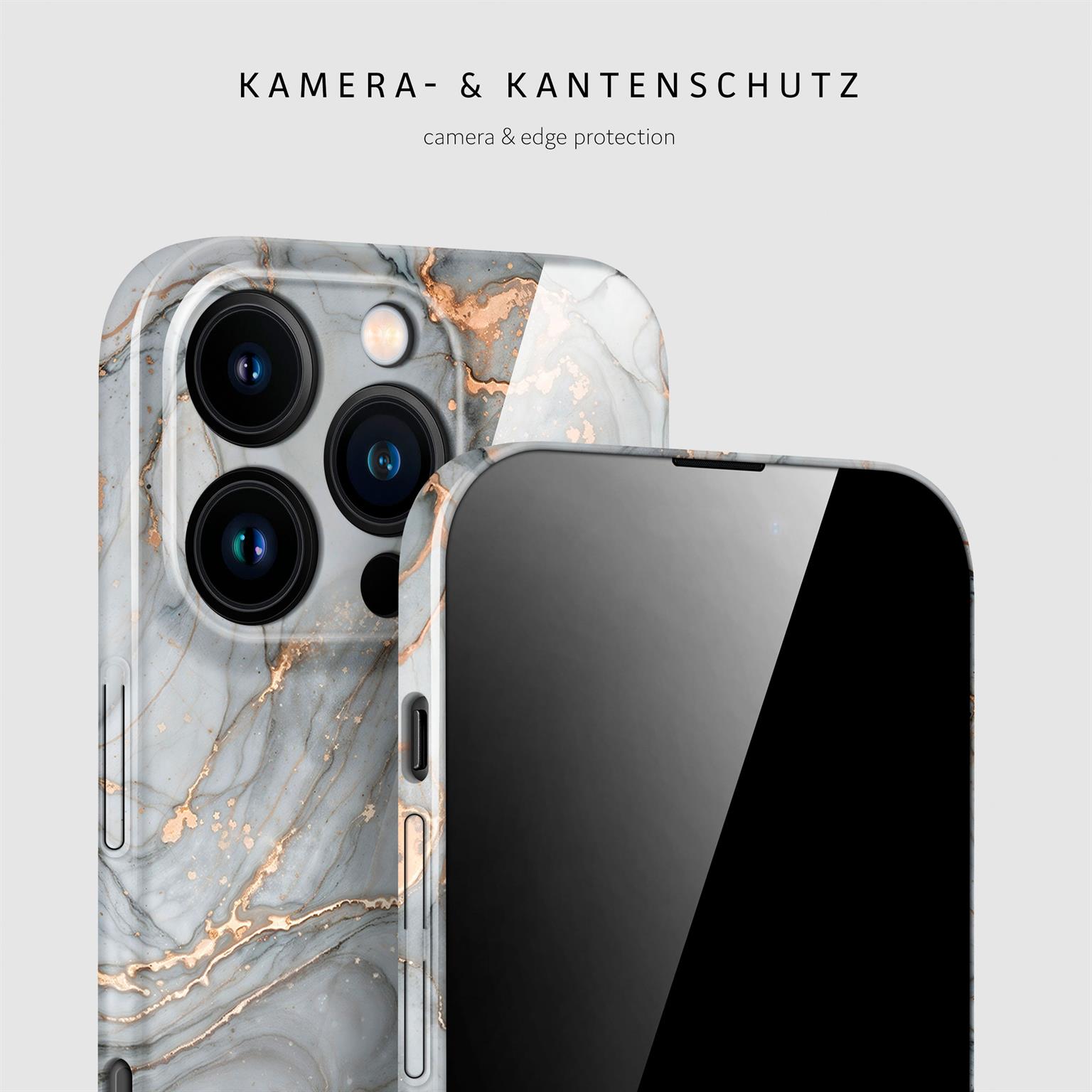 ONEFLOW Bliss Cover iPhone 16 Pro Marmor Muster – Weiteres Produktbild 1