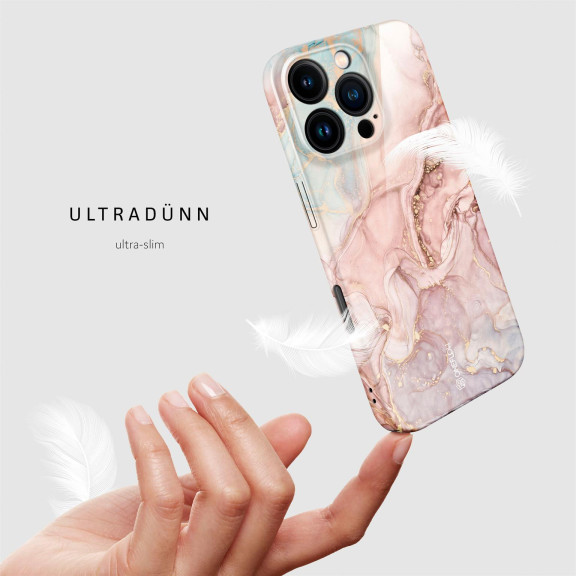 ONEFLOW Bliss Cover iPhone 16 Pro Marmor Muster – Weiteres Produktbild 5