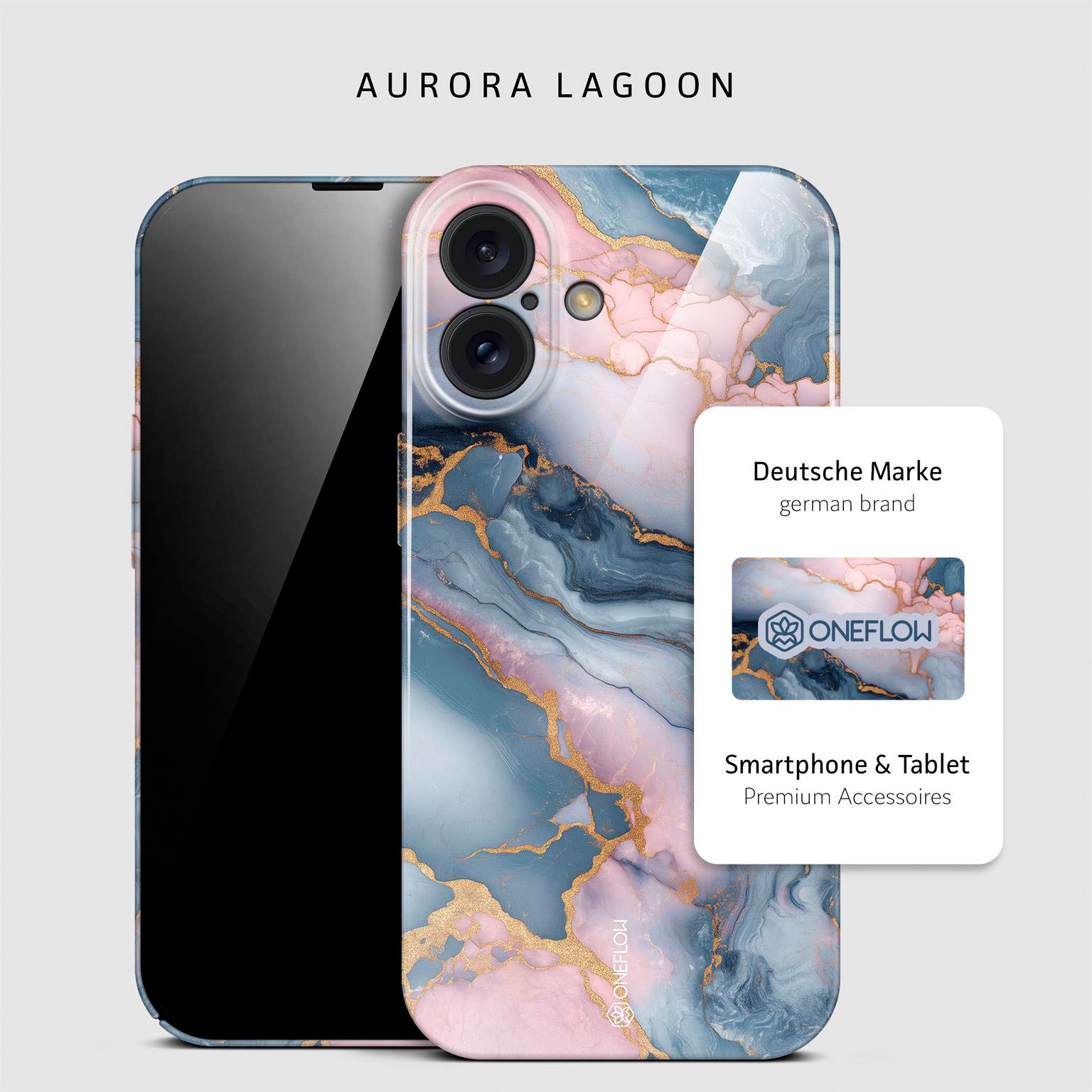 ONEFLOW Bliss Cover iPhone 16 Marmor Muster – Weiteres Produktbild 3