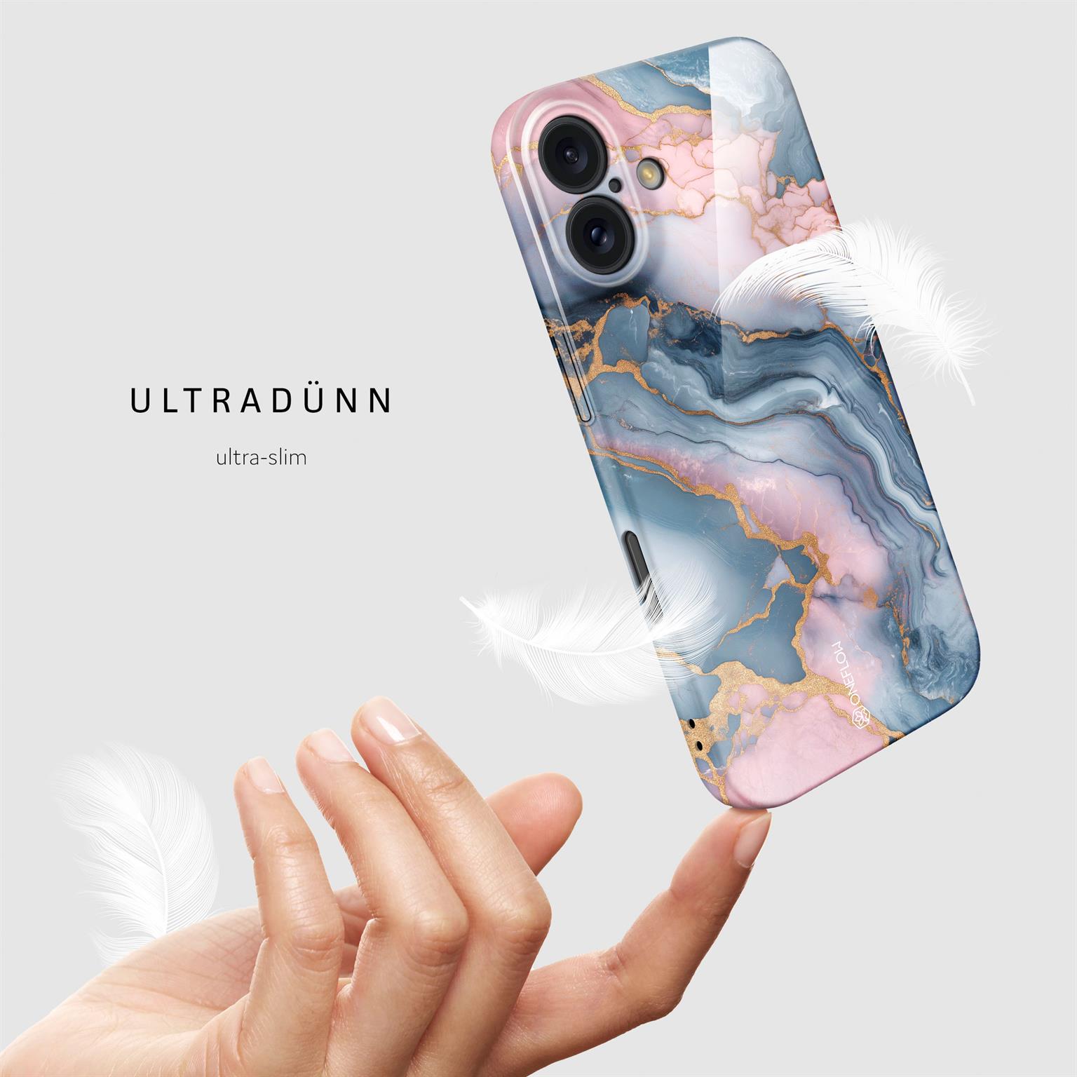 ONEFLOW Bliss Cover iPhone 16 Marmor Muster – Weiteres Produktbild 4