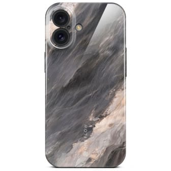 ONEFLOW Bliss Cover iPhone 16 Marmor Muster – Slate Horizon ONEFLOW Bliss Cover iPhone 16 Marmor Muster – Slate Horizon