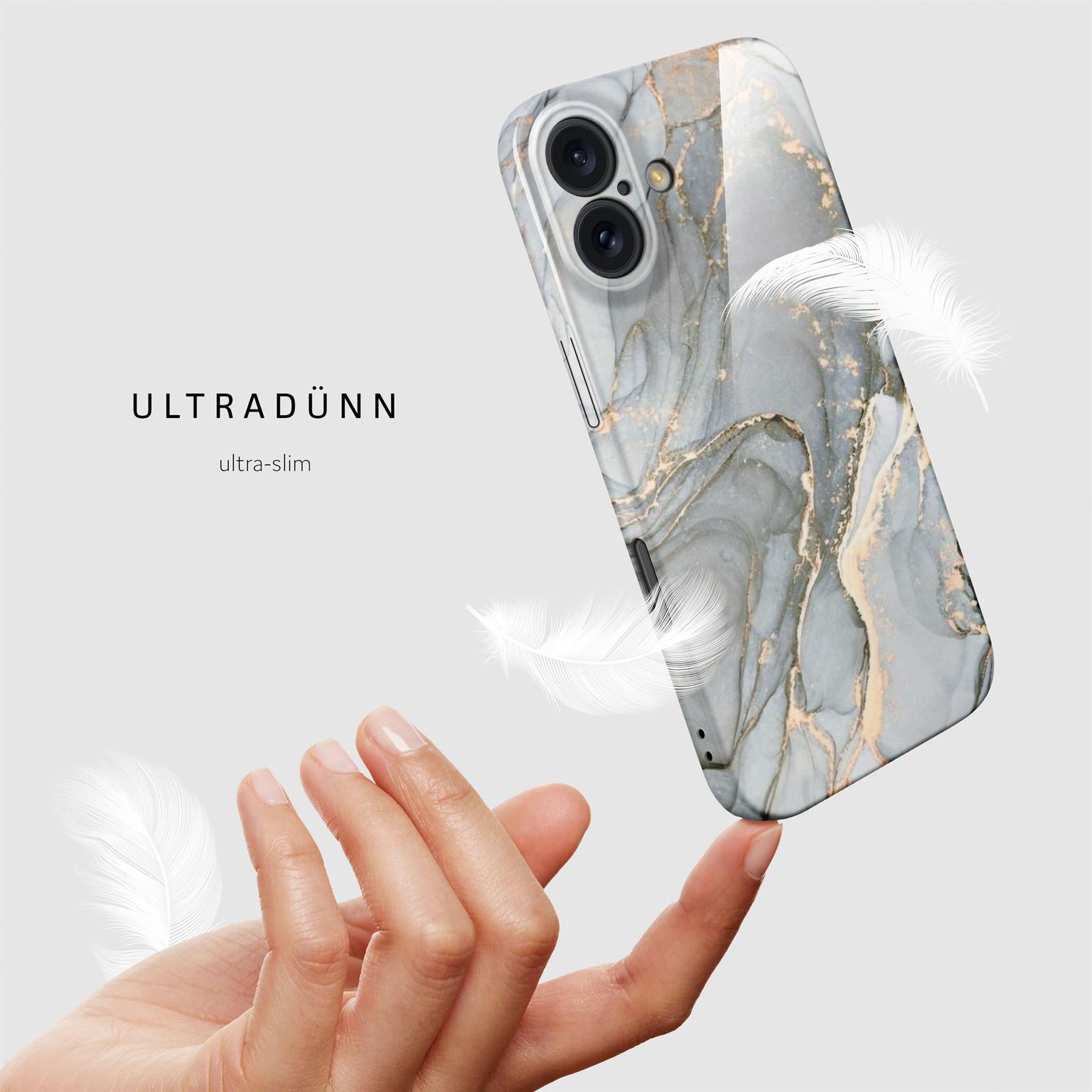 ONEFLOW Bliss Cover iPhone 16 Marmor Muster – Weiteres Produktbild 5 ONEFLOW Bliss Cover iPhone 16 Marmor Muster – Weiteres Produktbild 5