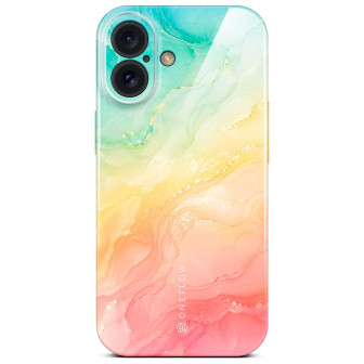 ONEFLOW ONEFLOW Bliss Cover iPhone 16 Marmor Muster – Tropic Sunrise