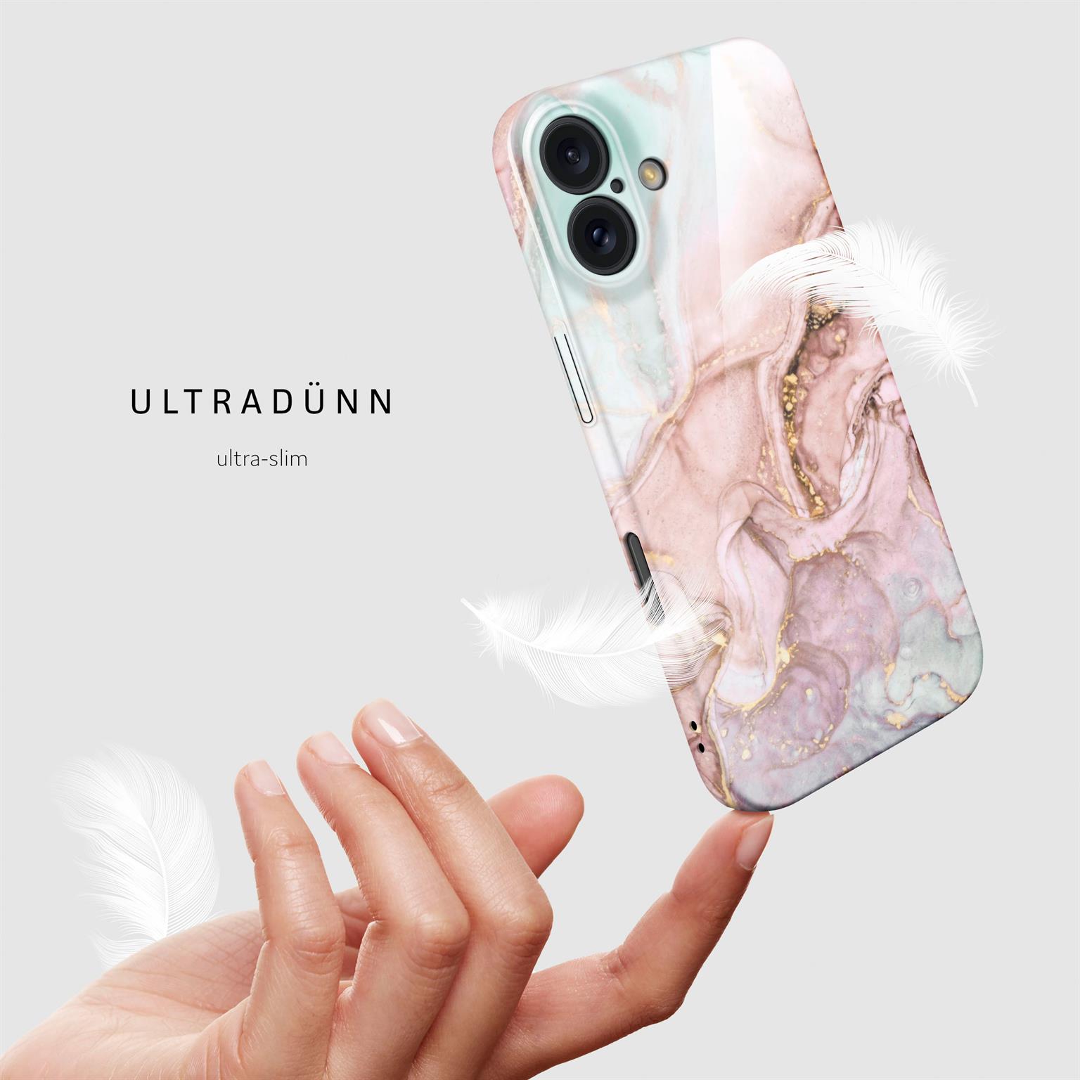 ONEFLOW Bliss Cover iPhone 16 Marmor Muster – Weiteres Produktbild 5 ONEFLOW Bliss Cover iPhone 16 Marmor Muster – Weiteres Produktbild 5