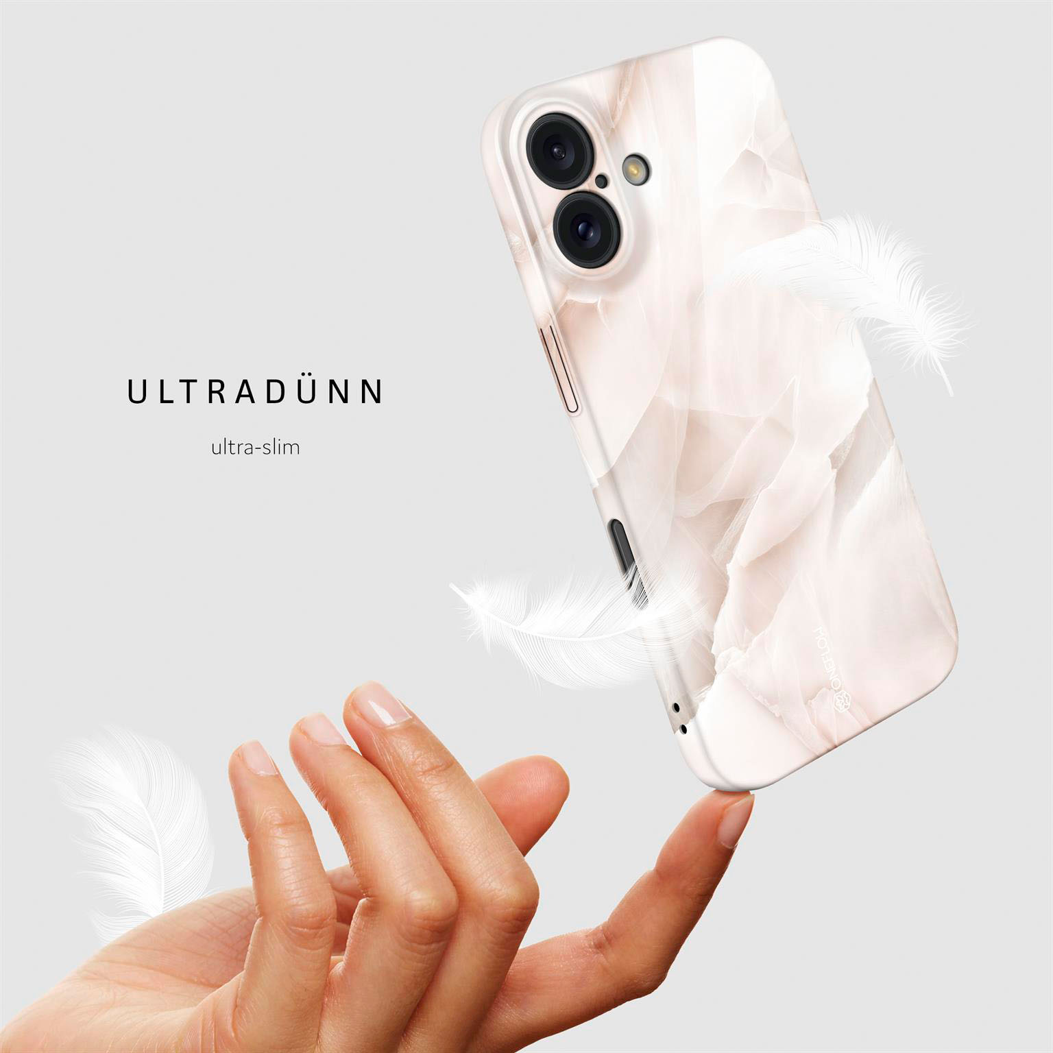 ONEFLOW Bliss Cover iPhone 16 Marmor Muster – Weiteres Produktbild 4