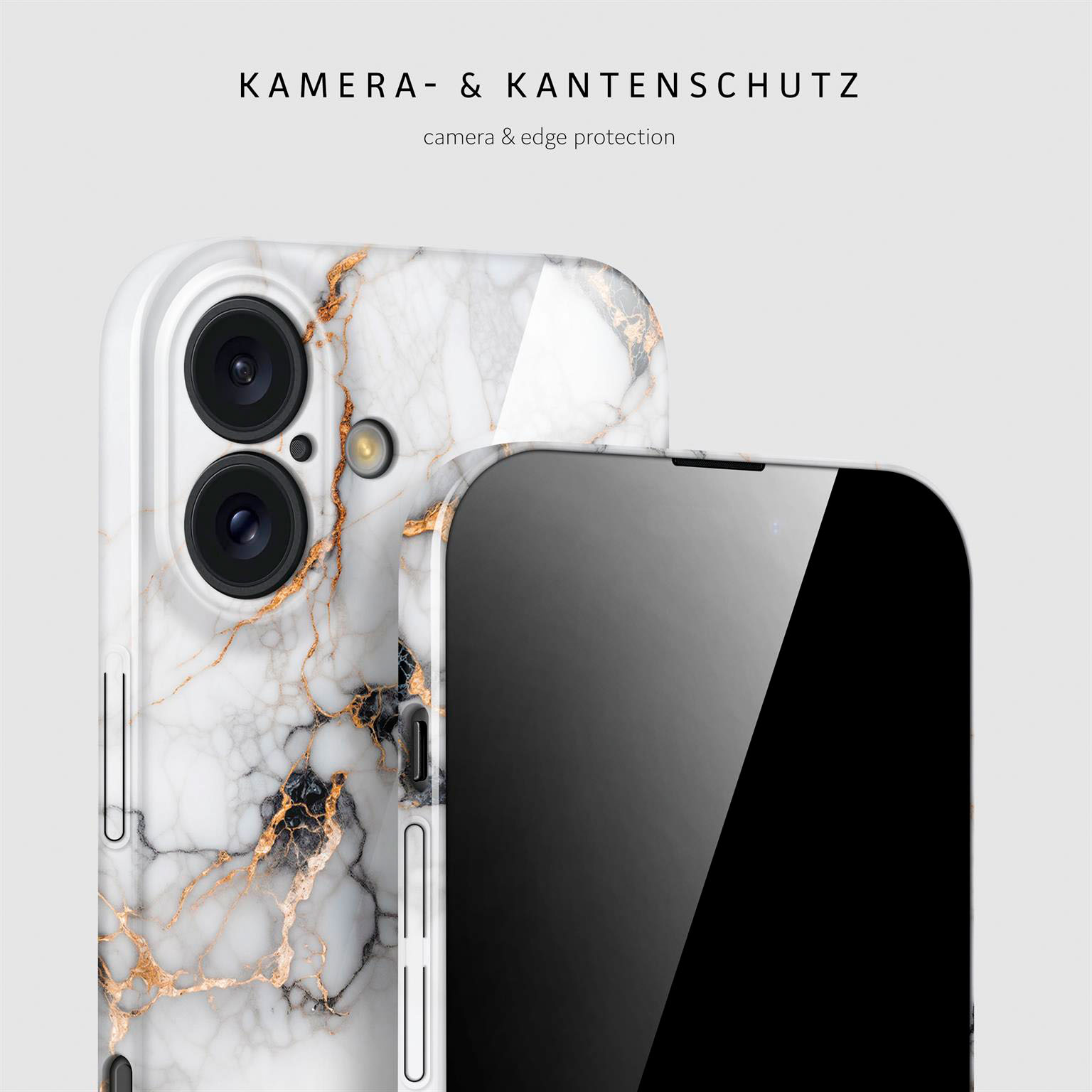 ONEFLOW Bliss Cover iPhone 16 Marmor Muster – Weiteres Produktbild 1