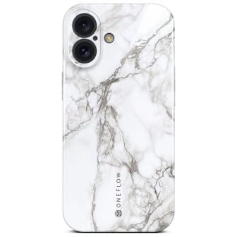 ONEFLOW Bliss Cover iPhone 16 Marmor Muster – Ivory Whisper ONEFLOW Bliss Cover iPhone 16 Marmor Muster – Ivory Whisper