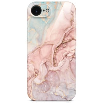 ONEFLOW Bliss Cover iPhone 16e Marmor Muster – Rose Serenity ONEFLOW Bliss Cover iPhone 16e Marmor Muster – Rose Serenity