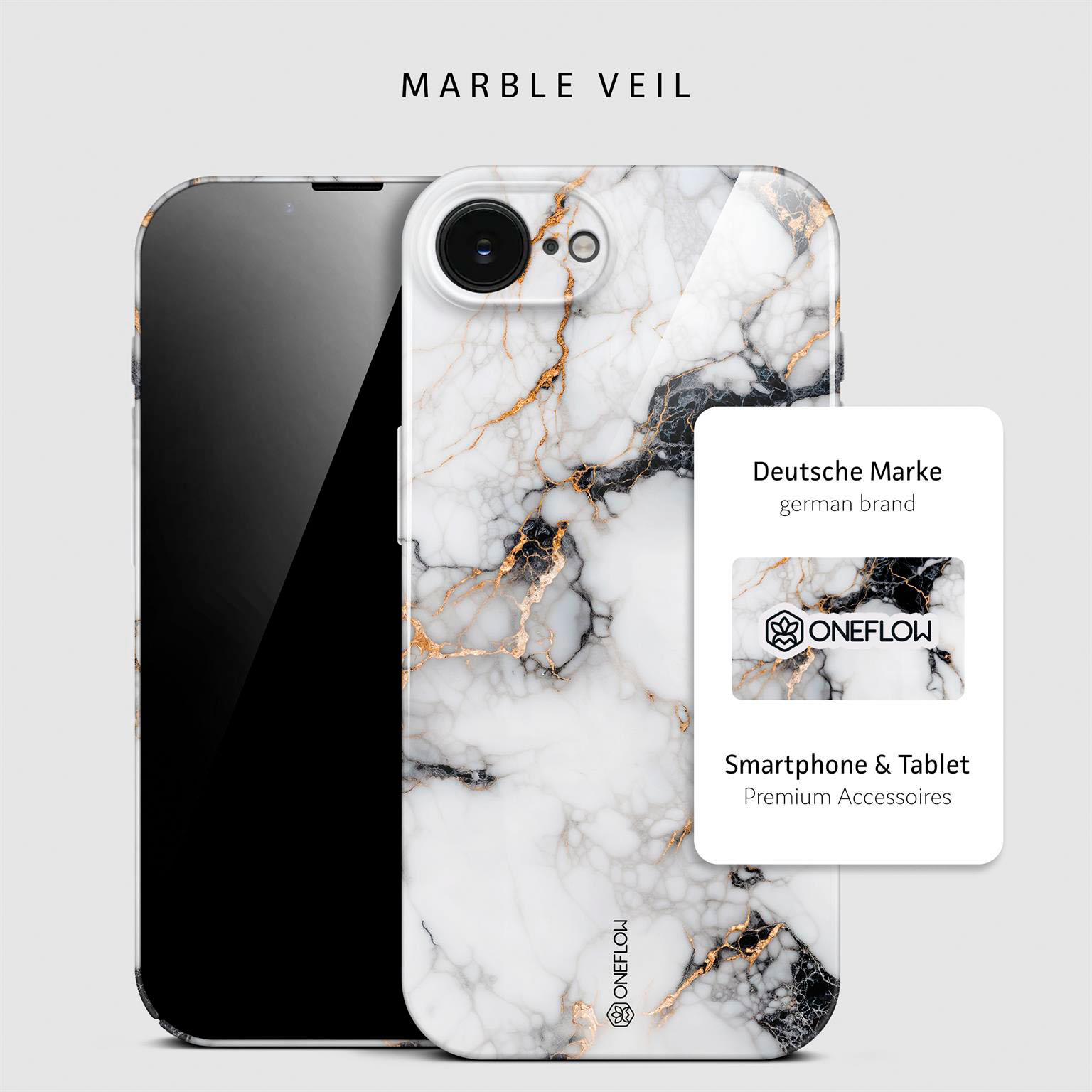 ONEFLOW Bliss Cover iPhone 16e Marmor Muster – Weiteres Produktbild 3
