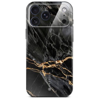ONEFLOW Bliss Cover iPhone 17 Pro Max Marmor Muster – Black Mirage ONEFLOW Bliss Cover iPhone 17 Pro Max Marmor Muster – Black Mirage