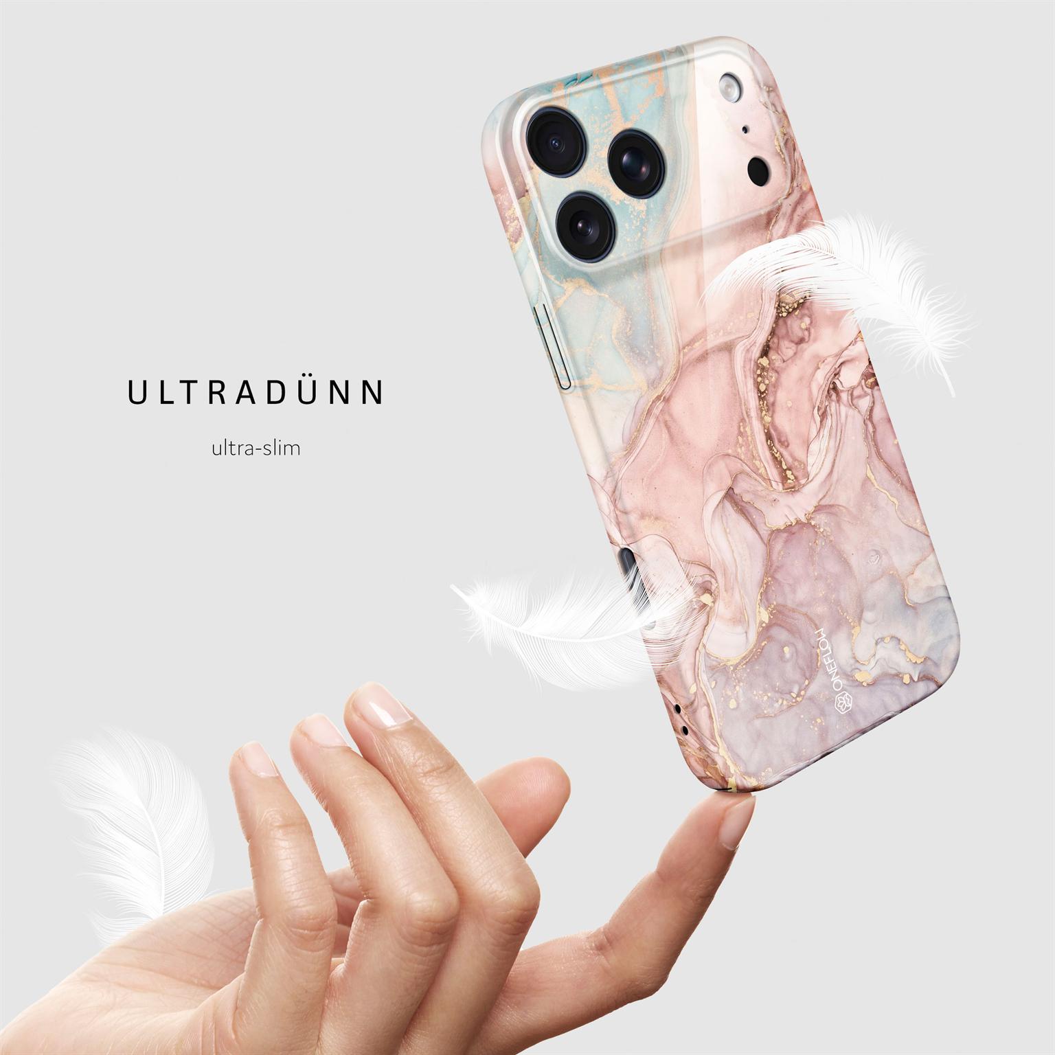 ONEFLOW Bliss Cover iPhone 17 Pro Marmor Muster – Weiteres Produktbild 4