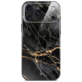 ONEFLOW Bliss Cover iPhone 17 Pro Marmor Muster – Black Mirage ONEFLOW Bliss Cover iPhone 17 Pro Marmor Muster – Black Mirage